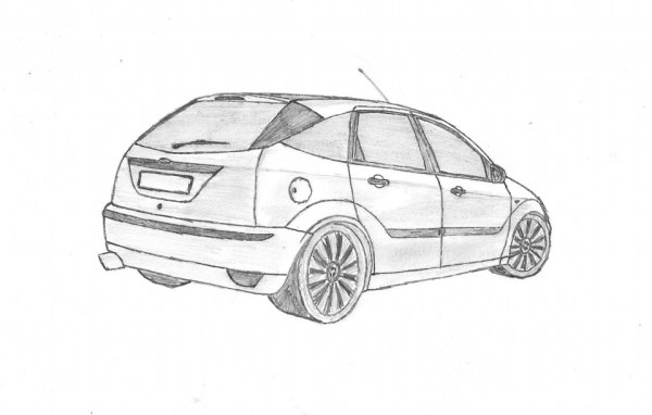 Рисунок Форд фокус 2007 хэтчбек