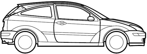 Ford Focus 2 раскраска