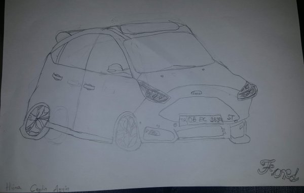 Ford Focus 1 рисунок