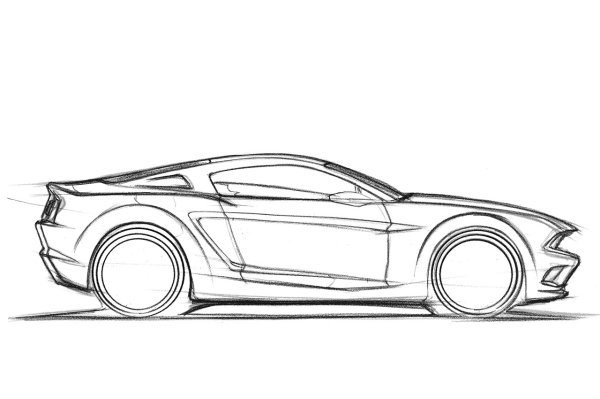 Эскиз машины