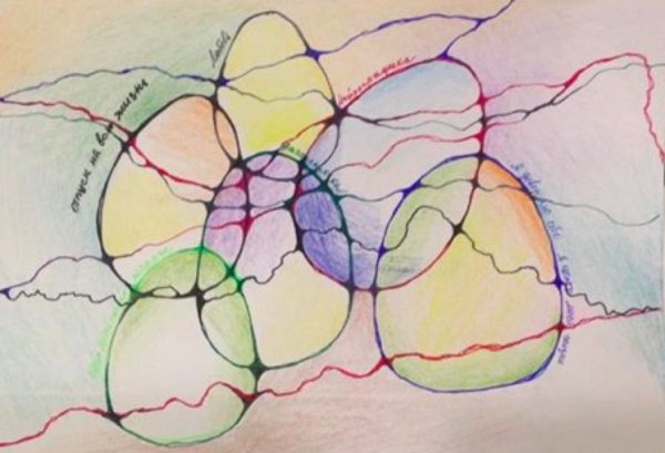 Рисование пирамиды в нейрографике