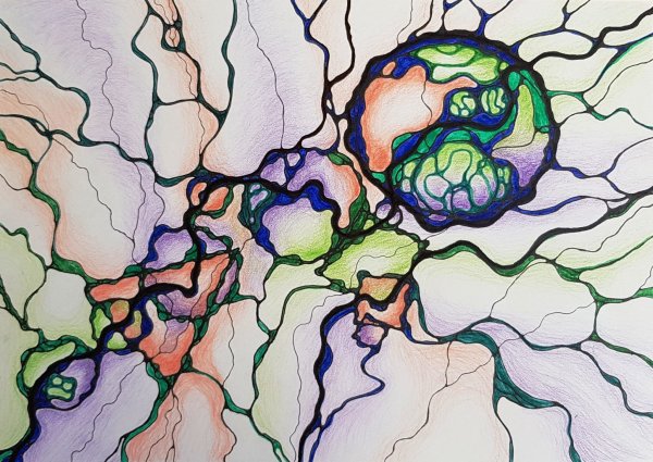 Нейрографика рисовое поле Анны бойчак