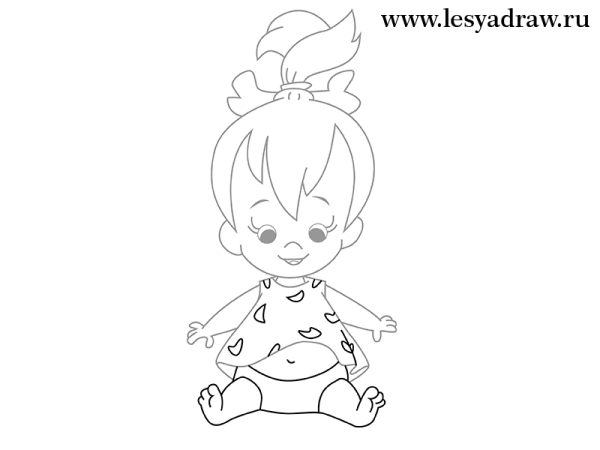 Рисунки мультяшных детей карандашом