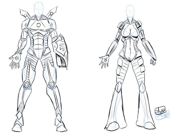 Нарисовать рыцаря поэтапно