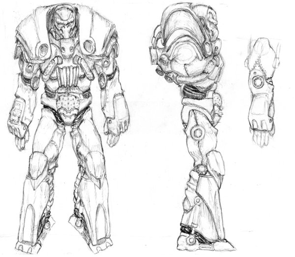 Рисунок богатыря для срисовки