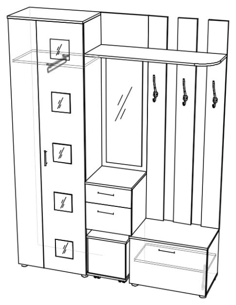 Раскраска прихожая