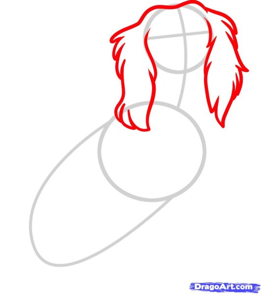 Нарисовать спаниеля пошагово