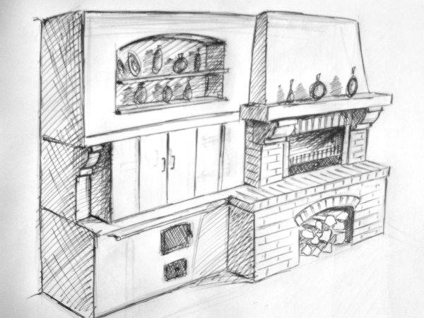 Барбекю эскиз