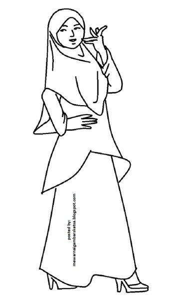 Раскраска мусульманка