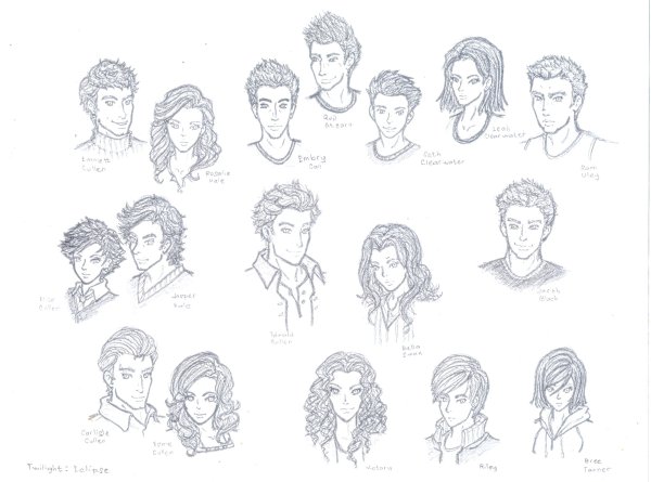 Сумерки рисунки для срисовки легкие для начинающих