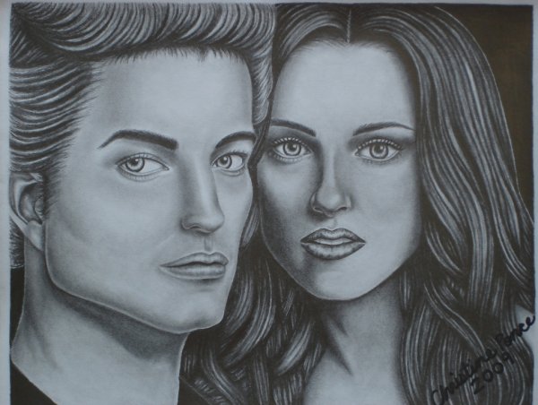 Портрет Беллы и Эдварда из сумерек