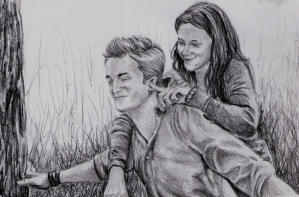 Иллюстрация в паинте к сумеркам