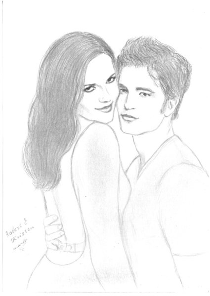 Белла и Джейкоб рисунки