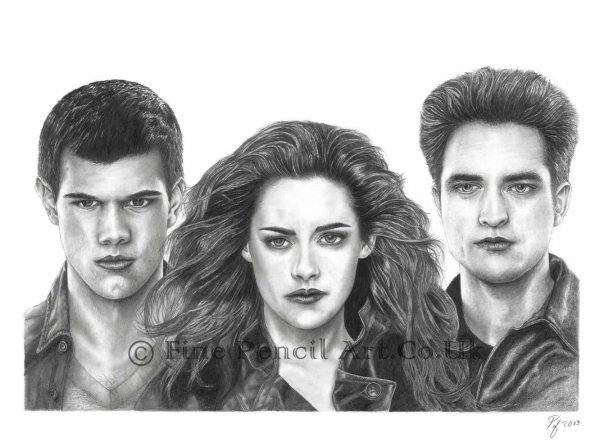 Сумерки сага рисунки карандашом