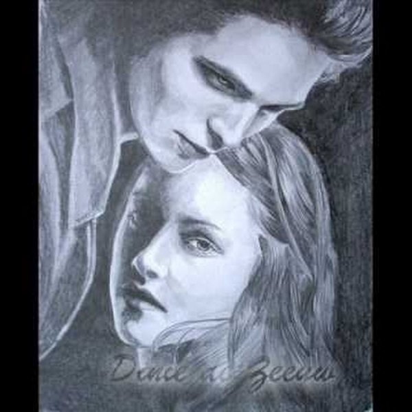 Портрет Эдварда Каллена и Беллы