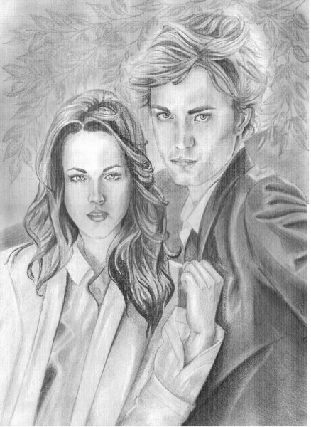 Эдвард Каллен и Белла рисунки карандашом