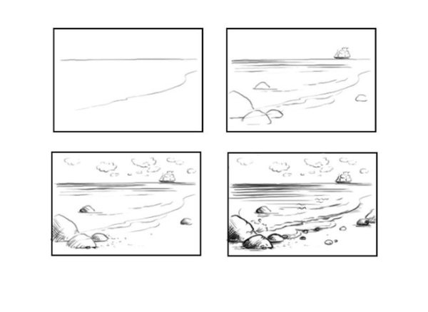 Поэтапное рисование нейзашь