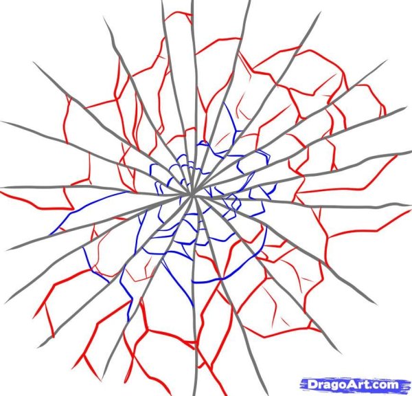 Эскиз разбитого стекла