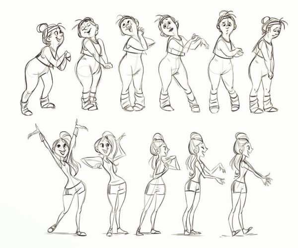 Разработка персонажа мультипликация