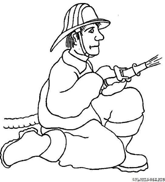 Пожарник карандашом