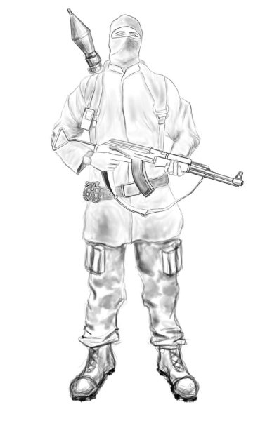 Раскраска террорист