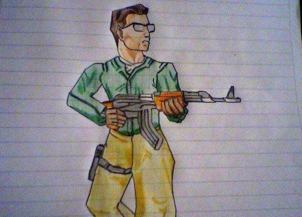 Террорист карандашом