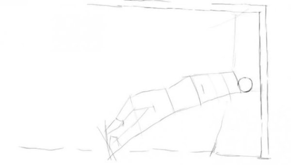 Вратарь нарисовать поэтапно