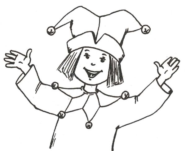 Петрушка кукла раскраска