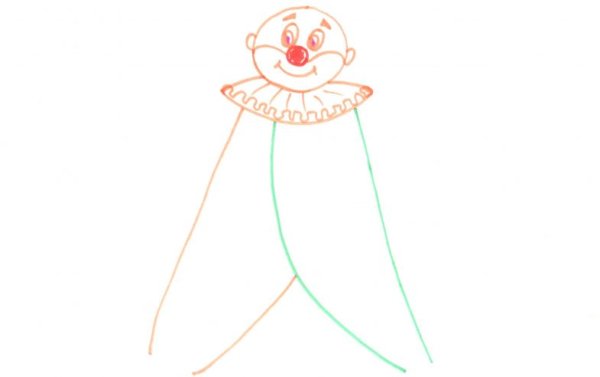 Клоун поэтапное рисование для детей