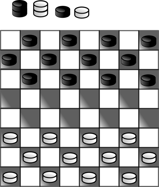 Шашки вид сверху