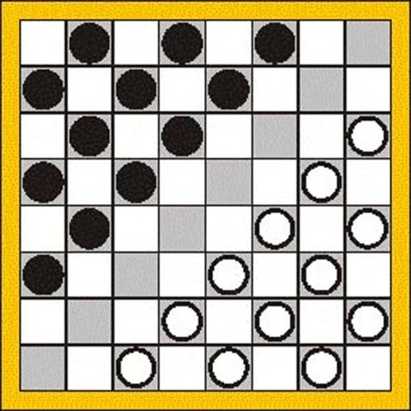 Шашечные комбинации для начинающих