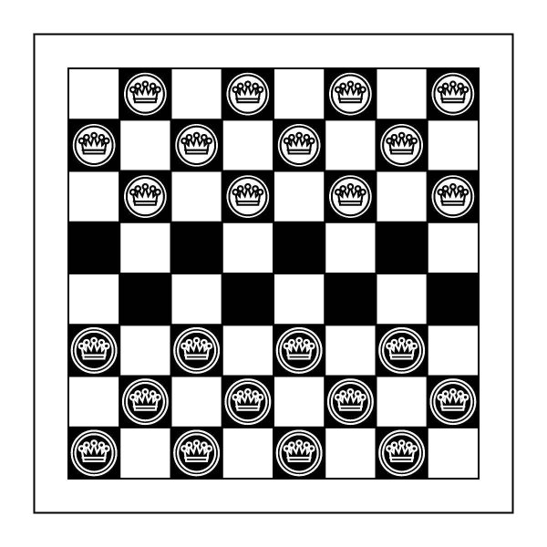 Шашки расстановка