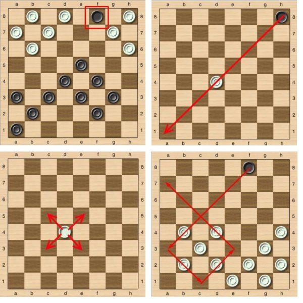 Шахматное поле для печати