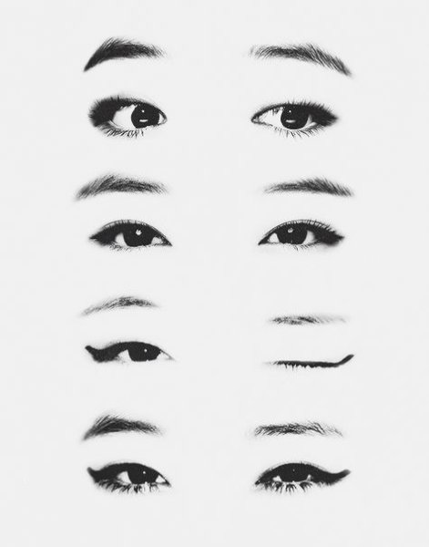 Рисование азиатских глаз