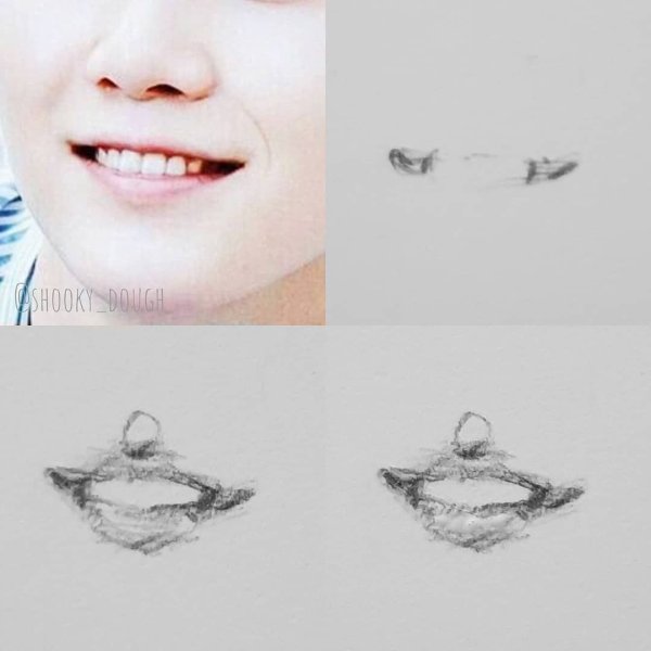 Губы БТС рисунок