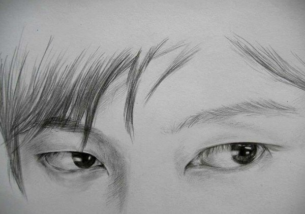 Рисование азиатских глаз