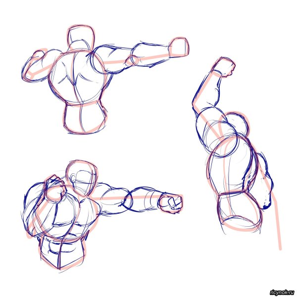 Цирковой силач рисунок