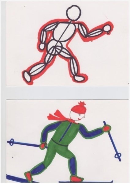 Как нарисовать силача