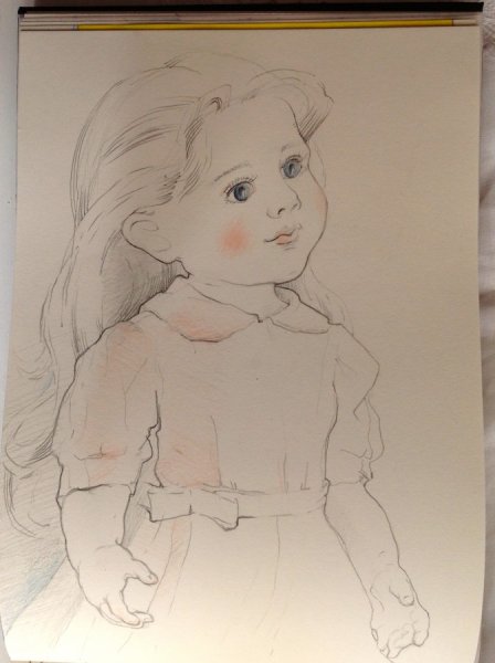 Портрет куклы рисунок