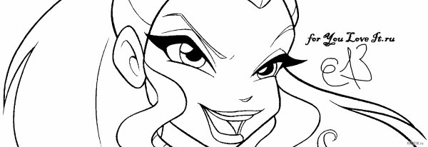 Раскраски Винкс Айси