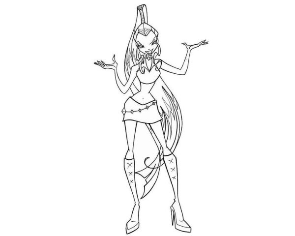 Раскраска Айси из Трикс