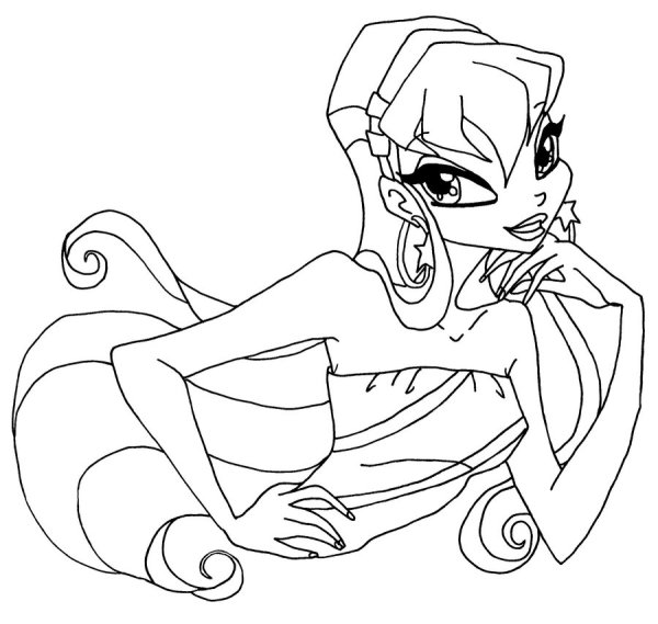 Феи Винкс раскраска трикси