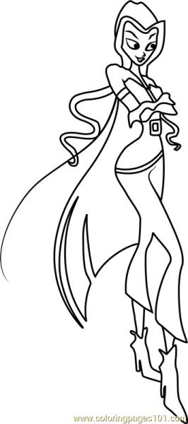 Раскраски Винкс Дарси