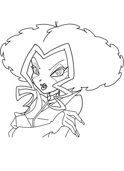 Раскраски Винкс Дарси