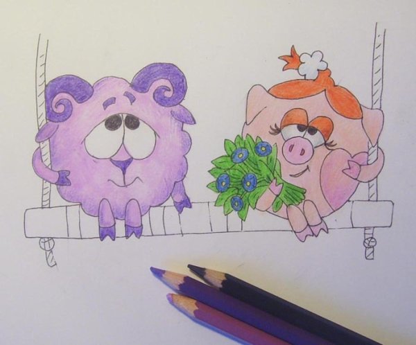 Рисунки для срисовки Бараш