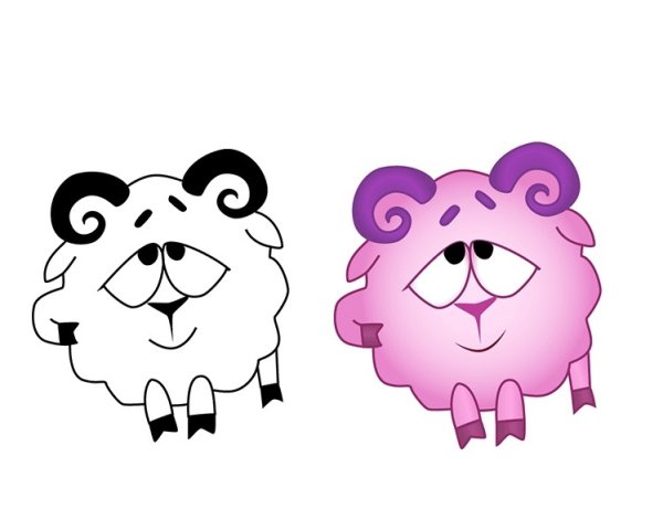 Лёгкие рисунки Смешарики