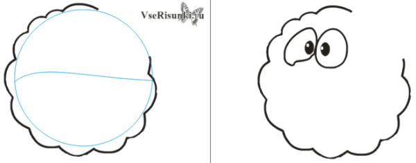 Поэтапное рисование Бараша
