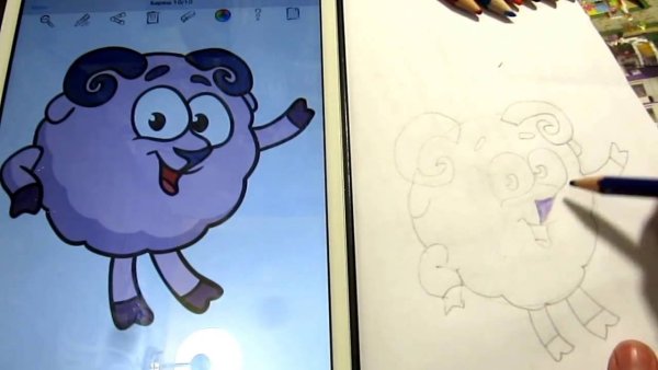 Бараш из мультика Смешарики