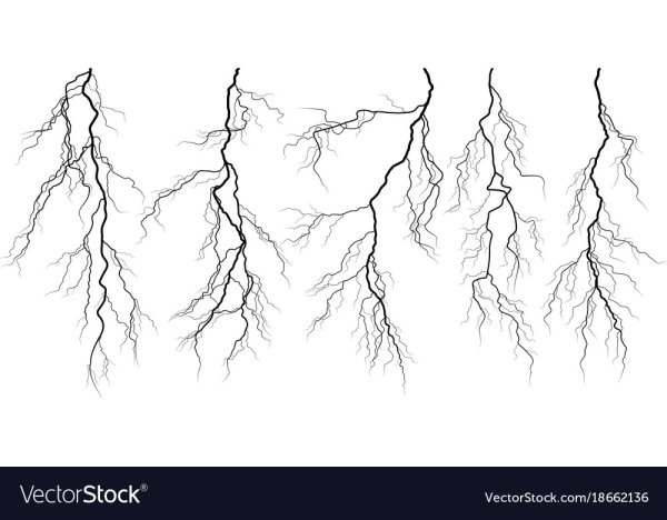 Молния набросок
