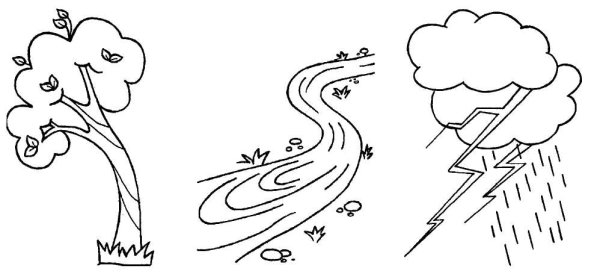 Река раскраска для детей